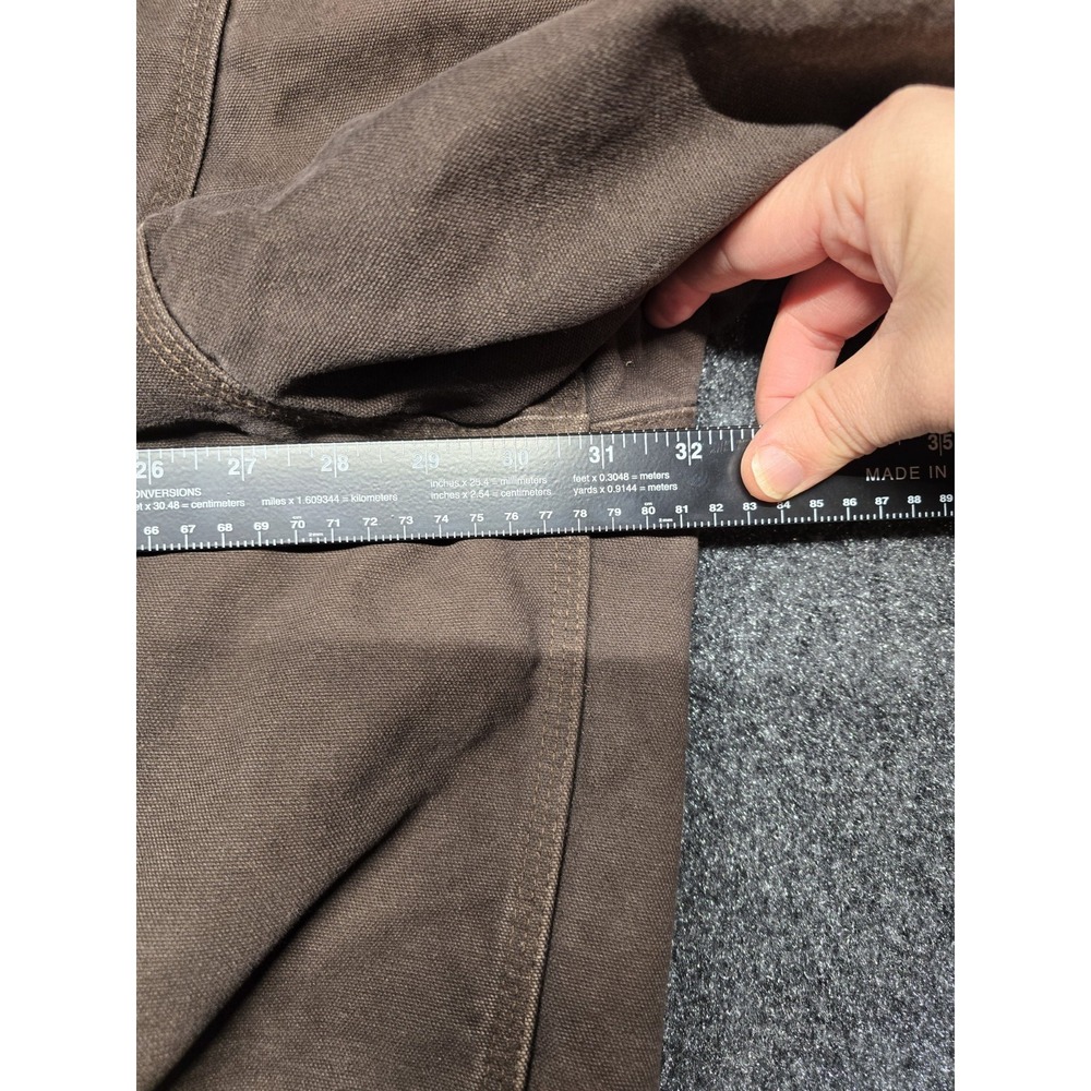 Carhartt Jacket Mens 3XL Vintage Brown J130 Quilted Lined Hooded Distressed‎ - Picture 12 of 16
